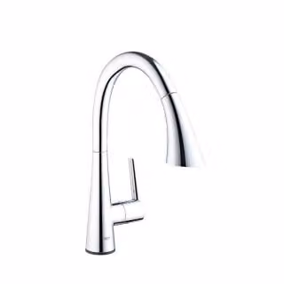 GROHE Zedra Touch Tahem digitale mengkraan met uittrekbare sproeifunctie en draaibare uitloop, Chroom