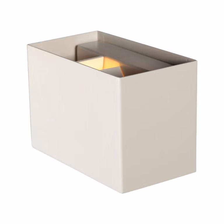 Steinhauer Muro wandlamp beige B/D/H: 13 x 9 x 8 cm met G9 LED