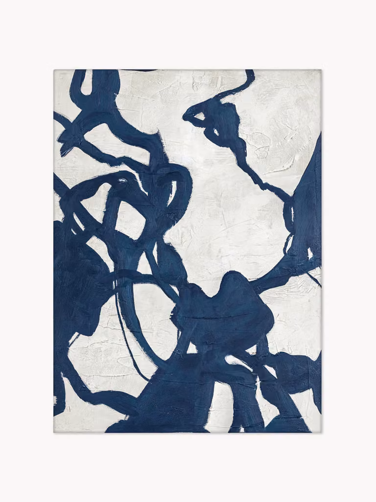 Handbeschilderde canvasdoek Blueplay van Malerifabrieken