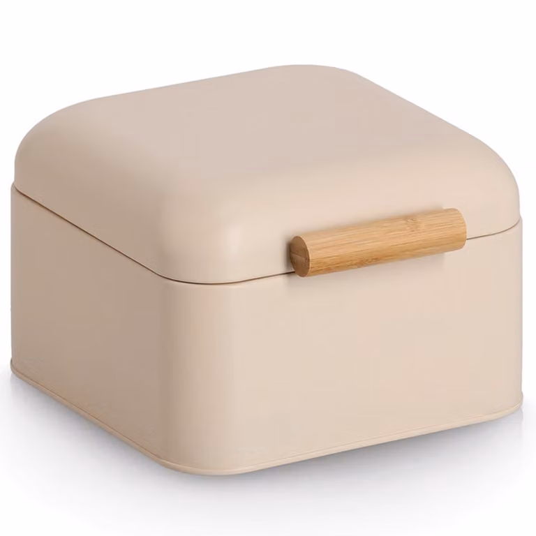 home24 Broodtrommel Puins beige, 20 x 20 cm