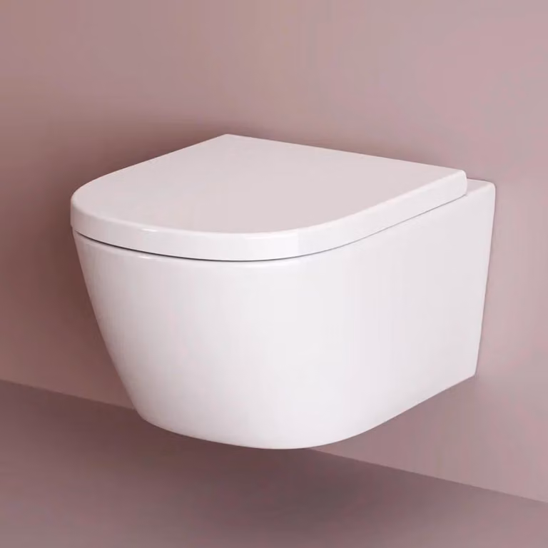 AM.PM Wandtoilet Libre AquaSpin met toiletbril, spuitwaterloos, CLB1900PSC