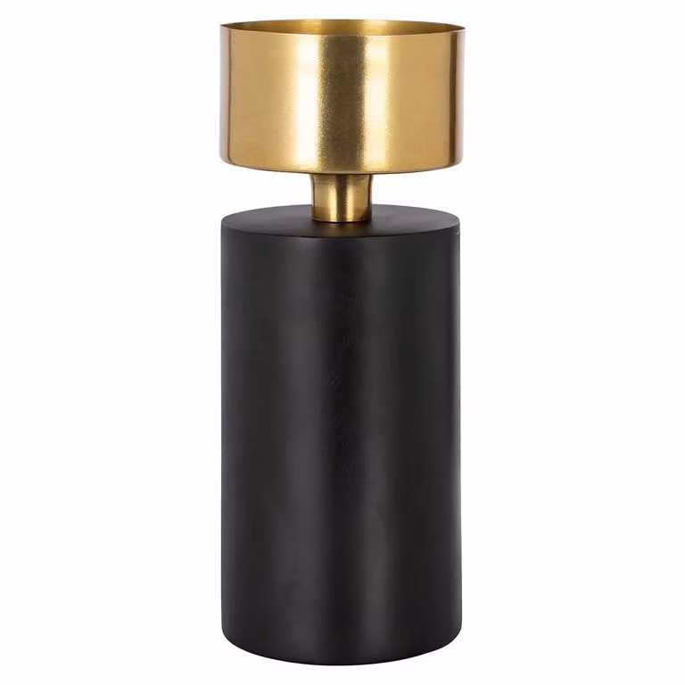 Richmond Interiors Kandelaar Tess klein - Goud/Zwart - Voor Tealights