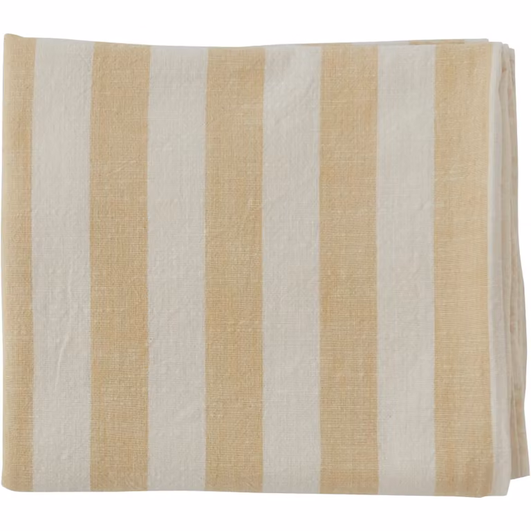 OYOY Striped tafelkleed Vanilla B/D/H: 140 x 260 cm