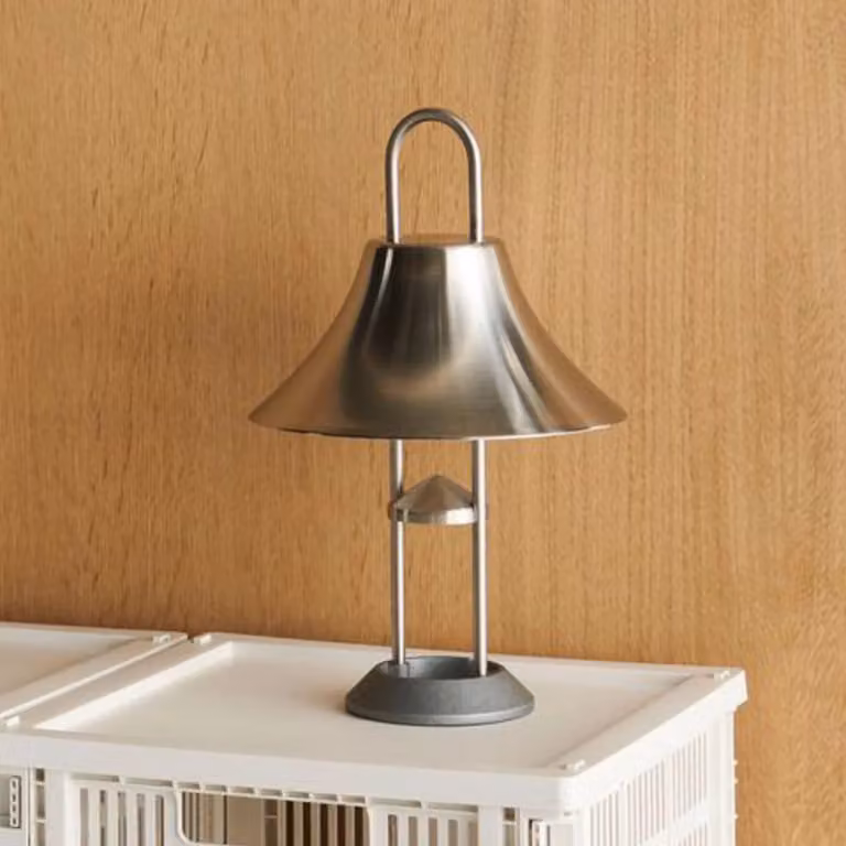 HAY Mousqueton LED-zaklamp met karabijnhaak, Metaal, 31 cm