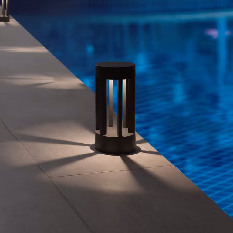 Lyora Staande lamp Devora grijs aluminium en glas