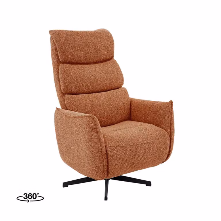 LABEL51 Fauteuil Goteborg Coral Royal Boucle met 2 motoren
