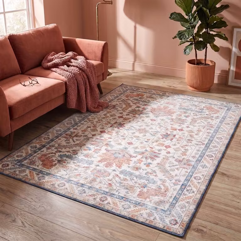 Fraai Vintage vloerkleed Azara Persia Lichtblauw - Rechthoekig - 200 x 290 cm