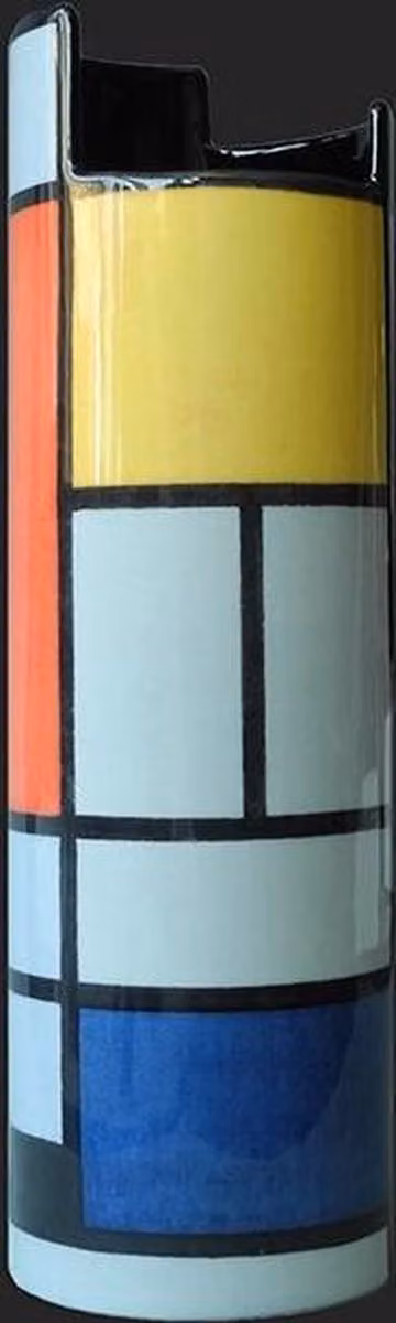 Mondriaan Composition with red plane kunstwerk voor volwassenen