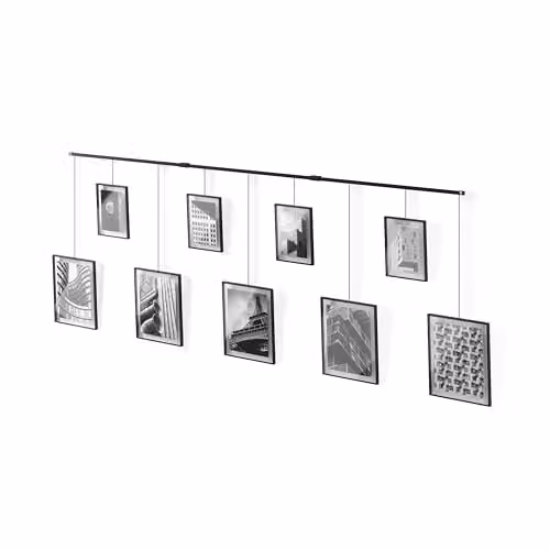 Umbra Exhibit Fotolijst Gallery Set, wandcollage voor negen foto's, zwart