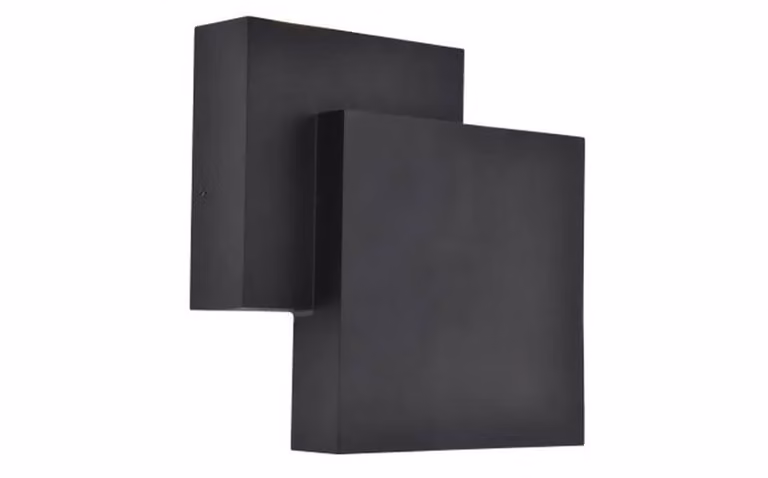 Lutec Rialto Design Wandlamp Zwart met Glas en Aluminium