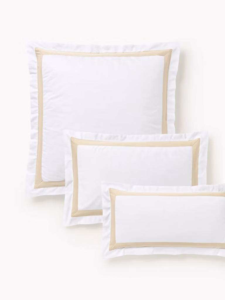 Westwing Collection Mako-satijnen kussenhoes Rochelle van Egyptisch katoen