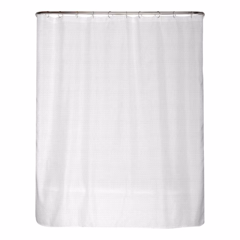 home24 Newtown Antischimmel douchegordijn microvezel wit/meerkleurig B: 180 cm, H: 180 cm