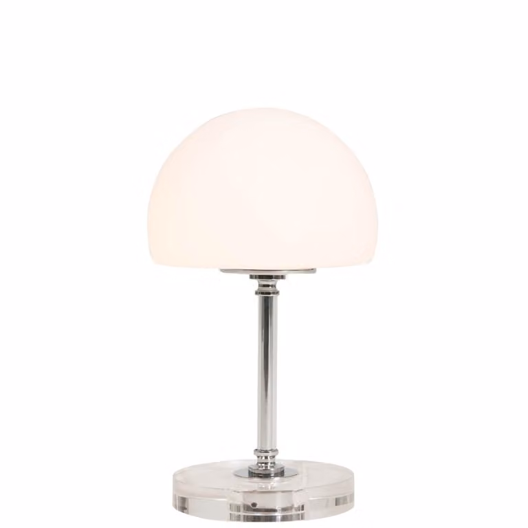 Steinhauer Ancilla LED tafellamp chroom en wit met glas