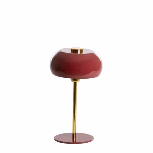 Light & Living Tafellamp Surin - Rood met Goud - Ø 23 x 40 cm