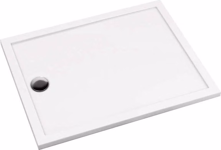 DEANTE Wit rechthoekige acryldouchebak met snelle opwarming, 100 x 90 cm