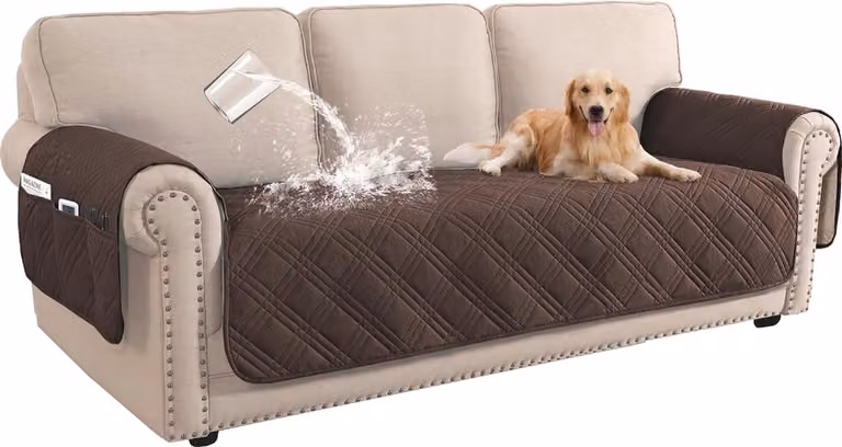 Waterdichte bankhoes voor 3-zitsbank - Wasbare en comfortabele sofa cover ter bescherming tegen huisdieren en vlekken