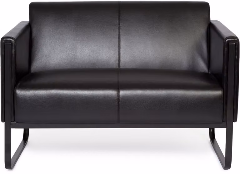 Bali Black 2-Zits Loungebank Zwart met afneembare hoezen