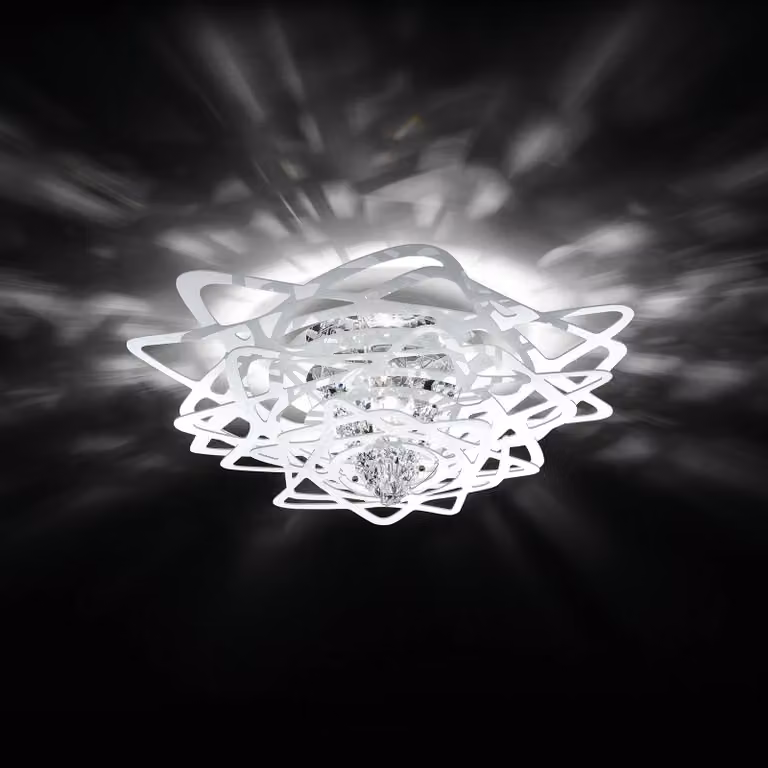 Slamp Aurora plafondlamp mini wit - Kunststof designerlamp voor de woonkamer