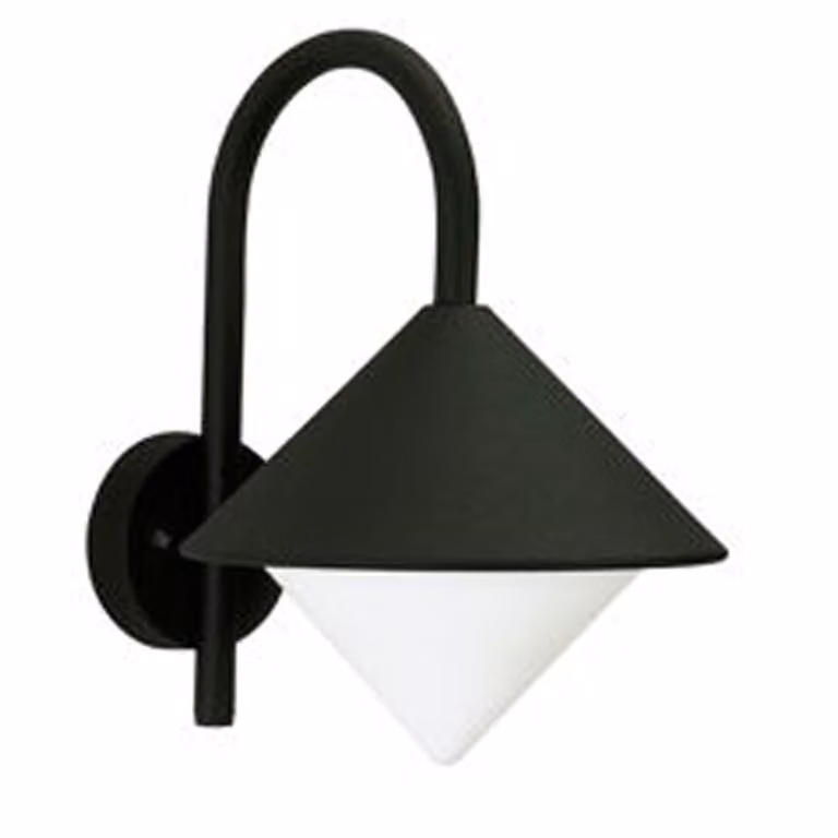 Albert Wand buitenlamp Triangle zwart 26 cm