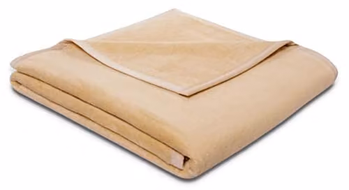 Biederlack Plaid Pure Cotton beige B/D: 150 x 200 cm
