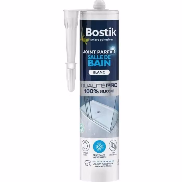 Bostik Perfect Joint Silicone Kit - Anti-schimmel Badkamerkit - Wit - 280 ml
